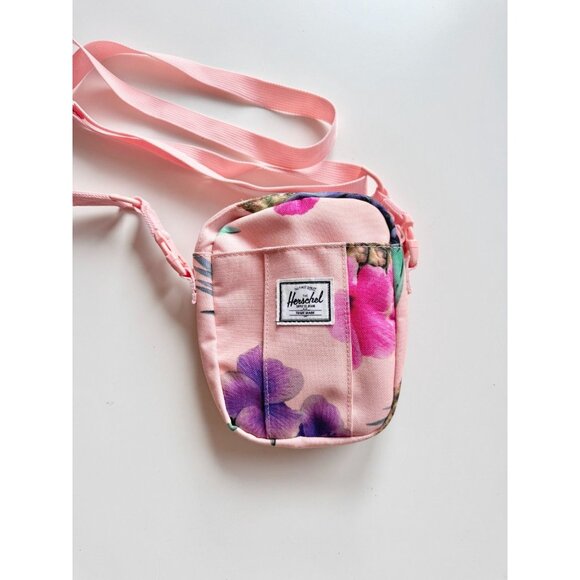 HERSCHEL Cruz Pink Pineapple Tropical Floral 0.5L Crossbody Bag - Picture 2 of 12